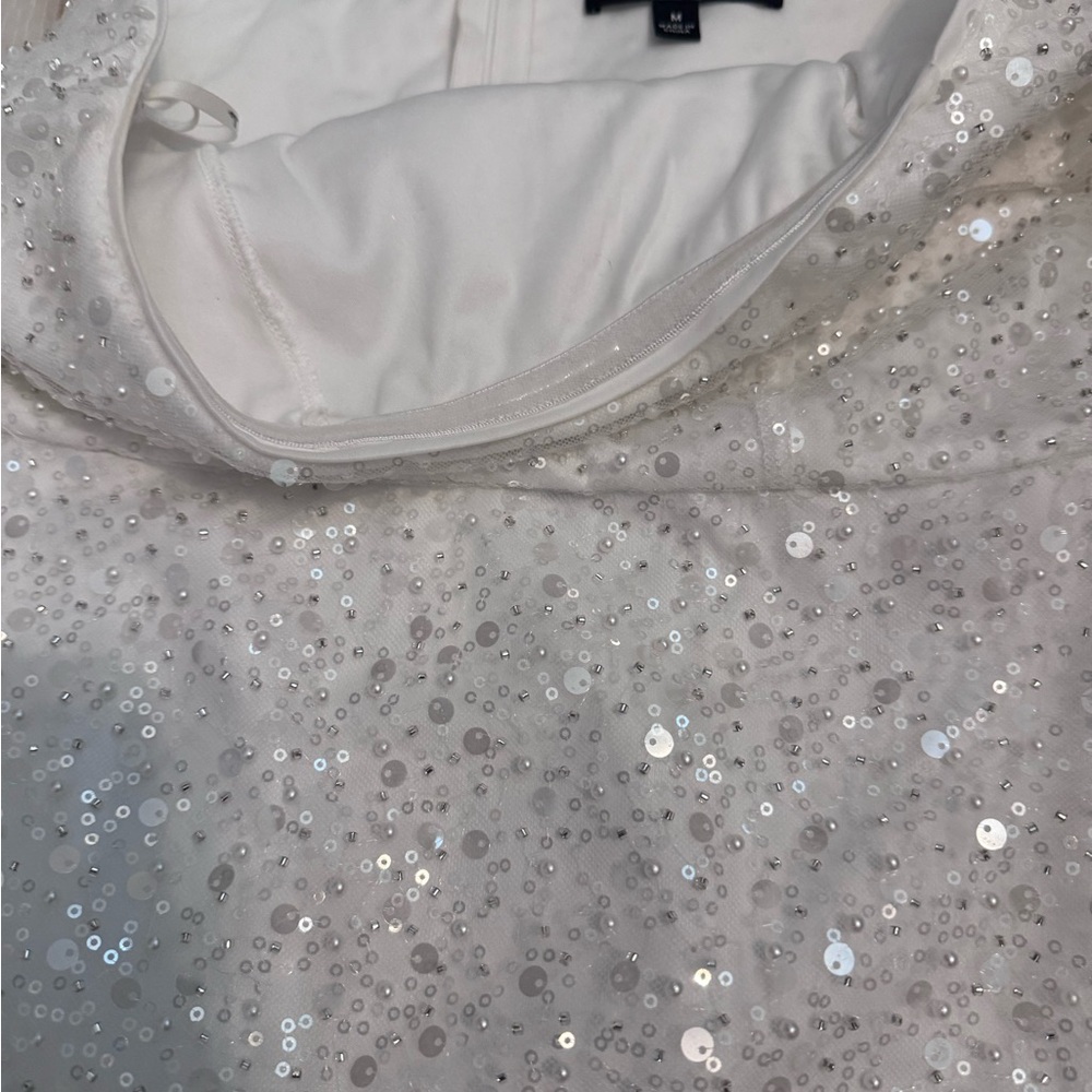 Lulu's White One Shoulder Dress - Picture 12 of 12